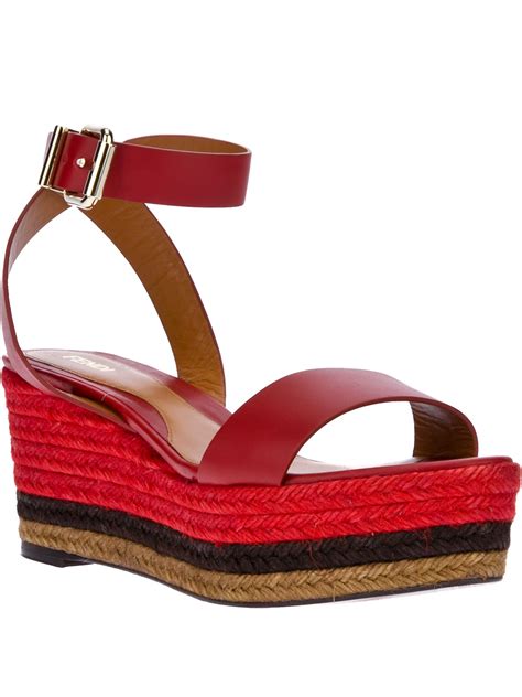 fendi wedge sandals